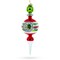 Vintage Multicolored Finial Retro-Inspired Blown Glass Christmas Ornament
